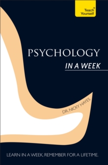 Psychology in A Week: Teach Yourself, Paperback Book Psychology in A Week: Teach Yourself, Paperback Book