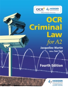 OCR Criminal Law for A2 Fourth Edition, Paperback Book OCR Criminal Law for A2 Fourth Edition, Paperback Book