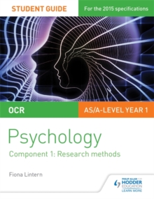 OCR Psychology Student Guide 1: Component 1: Research methods, Paperback / softback Book OCR Psychology Student Guide 1: Component 1: Research methods, Paperback / softback Book