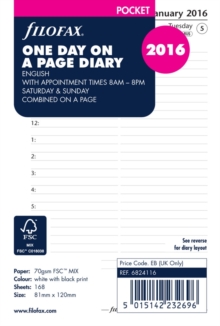 FILOFAX POCKET DAY PER PAGE APPOINTMENTS, Book FILOFAX POCKET DAY PER PAGE APPOINTMENTS, Book