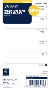 FILOFAX POCKET YEAR PLANNER VERTICAL 201, Book FILOFAX POCKET YEAR PLANNER VERTICAL 201, Book