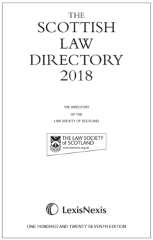 The Scottish Law Directory: The White Book 2018, Hardback Book The Scottish Law Directory: The White Book 2018, Hardback Book