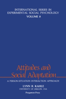 Attitudes and Social Adaptation : Attitudes & Social Adaptation