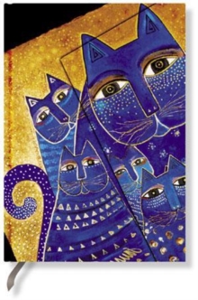 Smythe Sewn Fantastic FelinesMediterranean Cats Lined Mini Wrap, Diary Book Smythe Sewn Fantastic FelinesMediterranean Cats Lined Mini Wrap, Diary Book