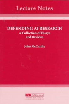 Defending AI Research : A Collection of Essays and Reviews