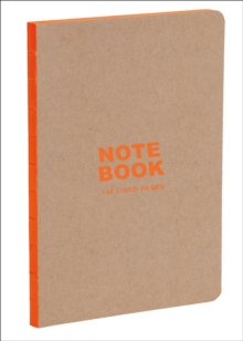 Kraft and Orange A5 Notebook : Lined Paper