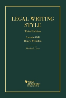 Legal Writing Style, Paperback / softback Book Legal Writing Style, Paperback / softback Book