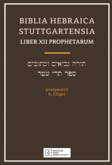 Biblia Hebraica Stuttgartensia Liber Xii Prophetarium, Paperback / softback Book Biblia Hebraica Stuttgartensia Liber Xii Prophetarium, Paperback / softback Book