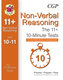 10-Minute Tests for 11+ Non-Verbal Reasoning (Ages 10-11) - CEM Test, Paperback Book 10-Minute Tests for 11+ Non-Verbal Reasoning (Ages 10-11) - CEM Test, Paperback Book