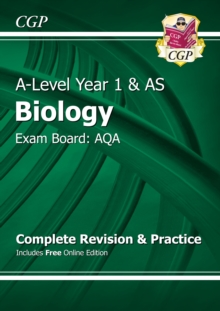 New A-Level Biology: AQA Year 1 & AS Complete Revision & Practice with Online Edition, Paperback Book New A-Level Biology: AQA Year 1 & AS Complete Revision & Practice with Online Edition, Paperback Book