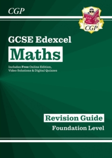 New GCSE Maths Edexcel Revision Guide: Foundation - for the Grade 9-1 Course (with Online Edition), Paperback Book New GCSE Maths Edexcel Revision Guide: Foundation - for the Grade 9-1 Course (with Online Edition), Paperback Book