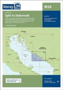 Imray Chart M26 : Split to Dubrovnik