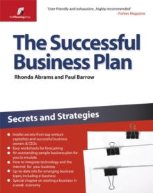 The Successful Business Plan : Secrets and Strategies, Paperback Book The Successful Business Plan : Secrets and Strategies, Paperback Book