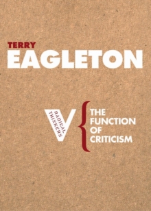 The Function of Criticism : From the Spectator to Post-Structuralism
