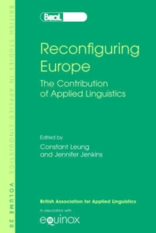 Reconfiguring Europe : The Contribution of Applied Linguistics