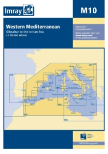 Imray Chart M10 : Western Mediterranean - Gibraltar to the Ionian Sea, Sheet map, folded Book Imray Chart M10 : Western Mediterranean - Gibraltar to the Ionian Sea, Sheet map, folded Book