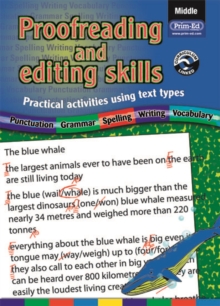Proofreading and Editing Skills : Practical Activities Using Text Types Middle, Paperback Book Proofreading and Editing Skills : Practical Activities Using Text Types Middle, Paperback Book