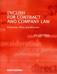 English for Contract & Company Law, Paperback Book English for Contract & Company Law, Paperback Book