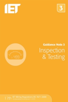 Guidance Note 3: Inspection & Testing, Paperback / softback Book Guidance Note 3: Inspection & Testing, Paperback / softback Book