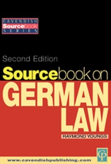Sourcebook on German Law, Paperback / softback Book Sourcebook on German Law, Paperback / softback Book