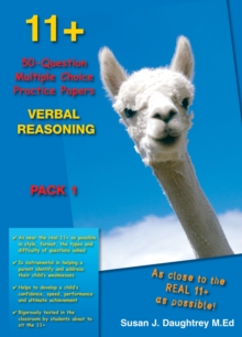 11+ 50-question Multiple Choice Practice Papers Verbal Reasoning Pack 1, Paperback / softback Book 11+ 50-question Multiple Choice Practice Papers Verbal Reasoning Pack 1, Paperback / softback Book
