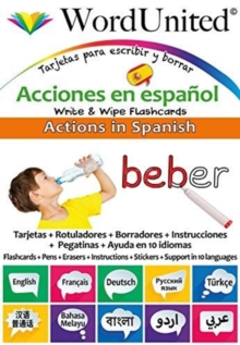 Actions in Spanish : Write & Wipe Flashcards