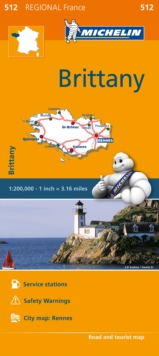 Brittany (Bretagne) Map 512 : Michelin Regional Maps: France, Sheet map, folded Book Brittany (Bretagne) Map 512 : Michelin Regional Maps: France, Sheet map, folded Book