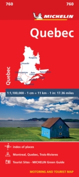 Quebec - Michelin National Map 760 : Map, Sheet map Book Quebec - Michelin National Map 760 : Map, Sheet map Book