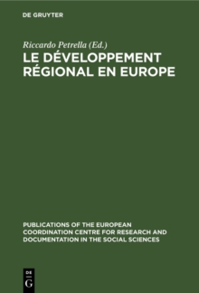 Le developpement regional en Europe
