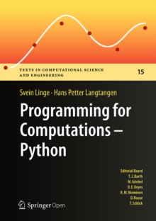 Programming for Computations - Python : A Gentle Introduction to Numerical Simulations with Python