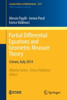 Partial Differential Equations and Geometric Measure Theory : Cetraro, Italy 2014, Paperback / softback Book Partial Differential Equations and Geometric Measure Theory : Cetraro, Italy 2014, Paperback / softback Book
