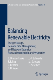 Balancing Renewable Electricity : Energy Storage, Demand Side Management, and Network Extension from an Interdisciplinary Perspective