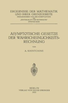 Asymptotische Gesetze der Wahrscheinlichkeitsrechnung