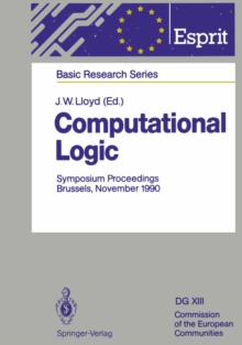 Computational Logic : Symposium Proceedings, Brussels, November 13/14, 1990