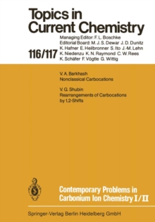 Contemporary Problems in Carbonium Ion Chemistry I/II