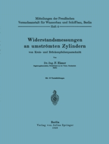 Widerstandsmessungen an umstromten Zylindern von Kreis- und Bruckenpfeilerquerschnitt