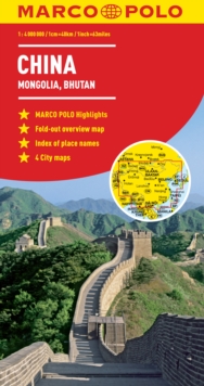 China Marco Polo Map, Sheet map, folded Book China Marco Polo Map, Sheet map, folded Book