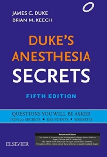 Duke's Anesthesia Secrets,5e, Paperback / softback Book Duke's Anesthesia Secrets,5e, Paperback / softback Book