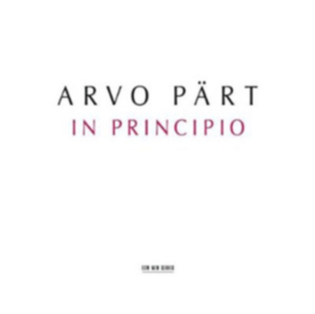Arvo Part: In Principio, CD / Album Cd