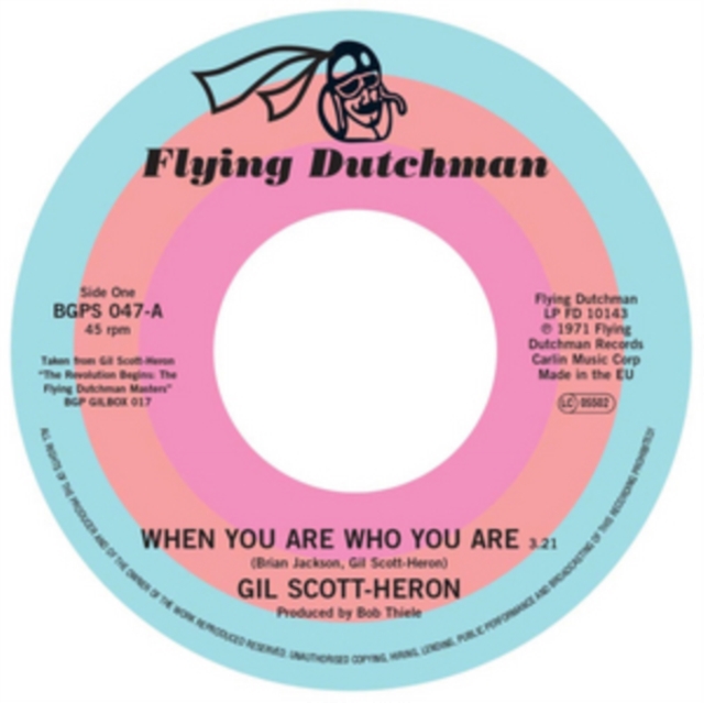 When You Are Who You Are/Free Will (Alt. Take 1), Vinyl / 7" Single Vinyl