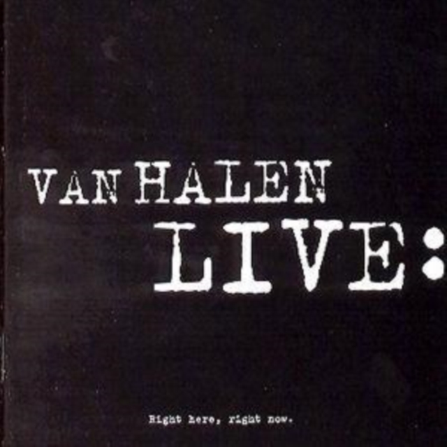 Van Halen Live:: Right Here, Right Now, CD / Album Cd