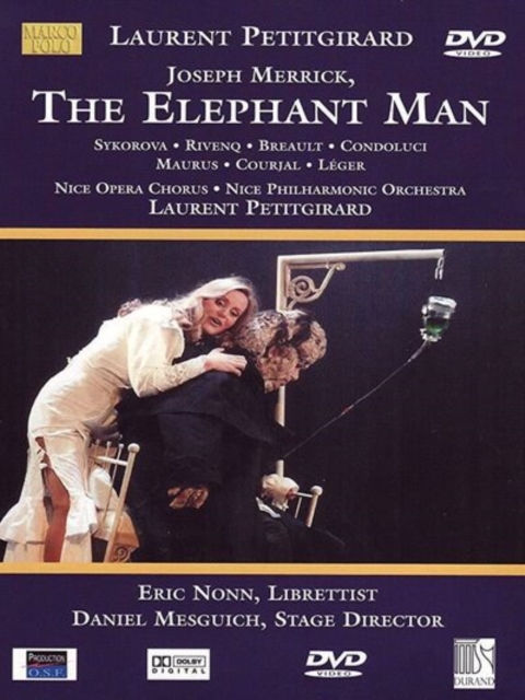 Joseph Merrick, the Elephant Man: Nice Opera (Petitgirard), DVD DVD