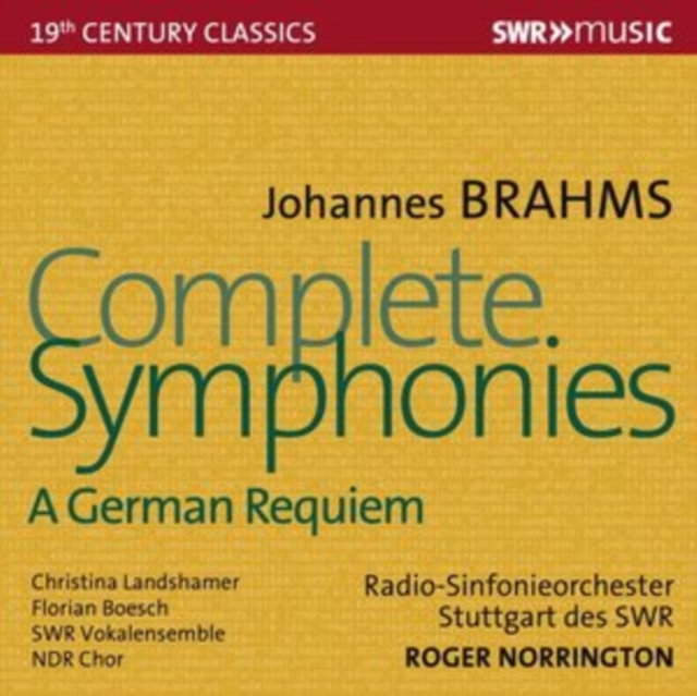 Johannes Brahms: Complete Symphonies/A German Requiem, CD / Box Set Cd
