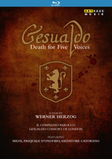 Gesualdo - Death for Five Voices, Blu-ray BluRay