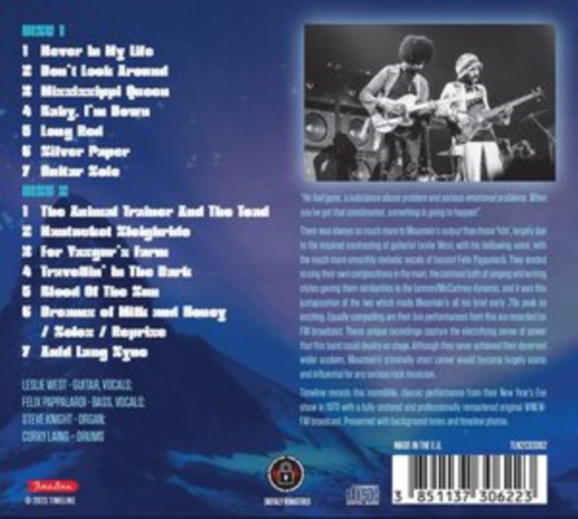 Fillmore East, New York 1970, CD / Album Cd