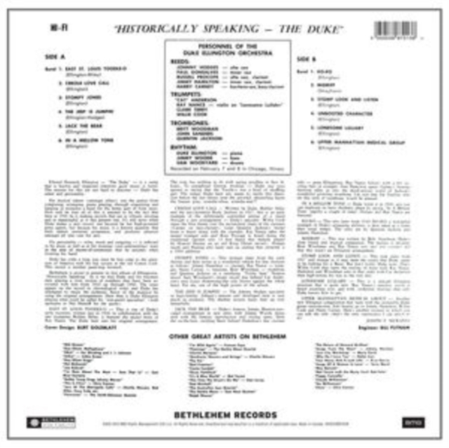Historically Speaking: The Duke, Vinyl / 12" Remastered Album Vinyl