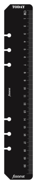 Filofax A5 Ruler page marker black refill, Paperback Book