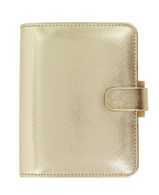 FILOFAX SAFFIANO POCKET ORGANISER GOLD,  Book