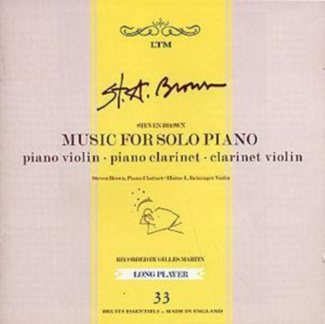 Music for Solo Piano, CD / Album Cd