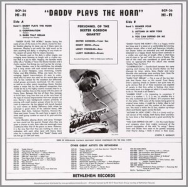 Daddy Plays the Horn, Vinyl / 12" Album Vinyl